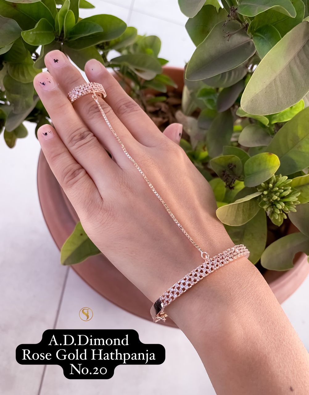 Fancy Designer AD Diamond Fancy Hath Panja 
